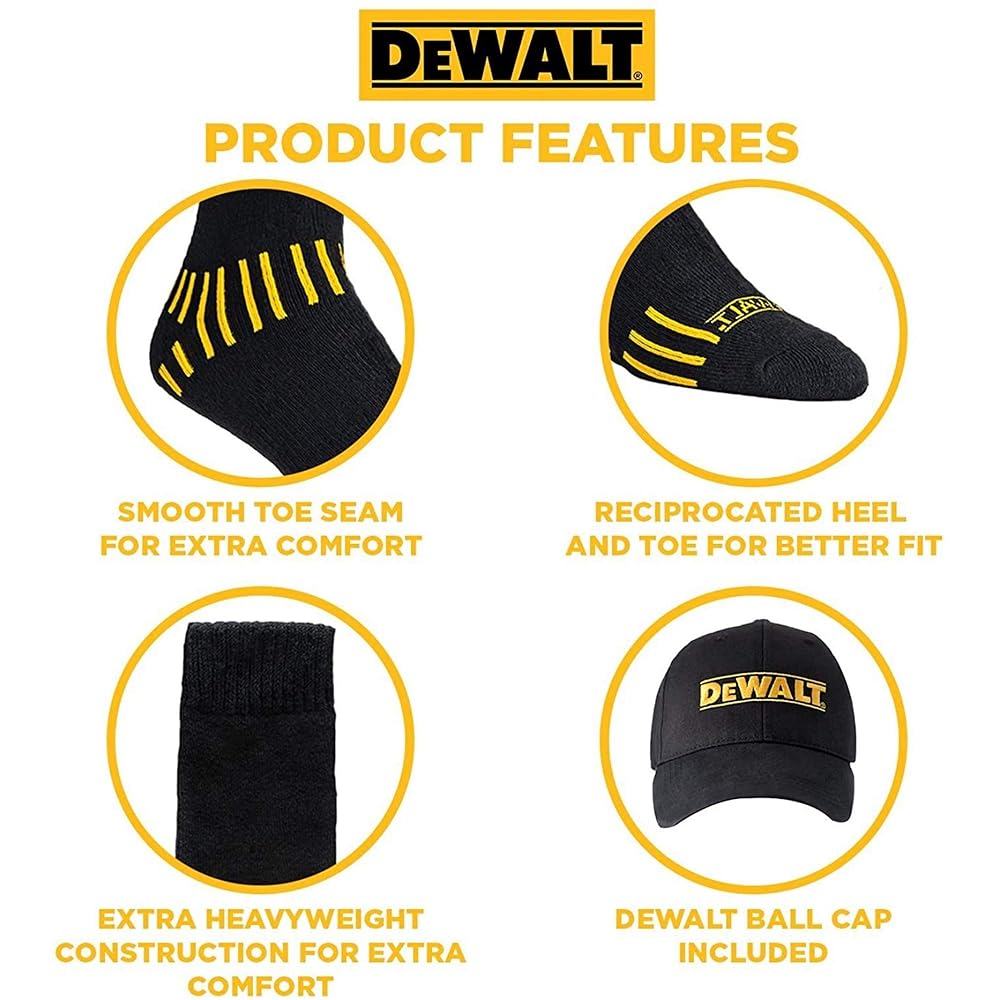新品未使用　DeWALT 3 + キャップ　靴下　ソックス×3　Lサイズ 新品未使用 DeWALT 3 + キャップ 靴下 ソックス×3 Lサイズ